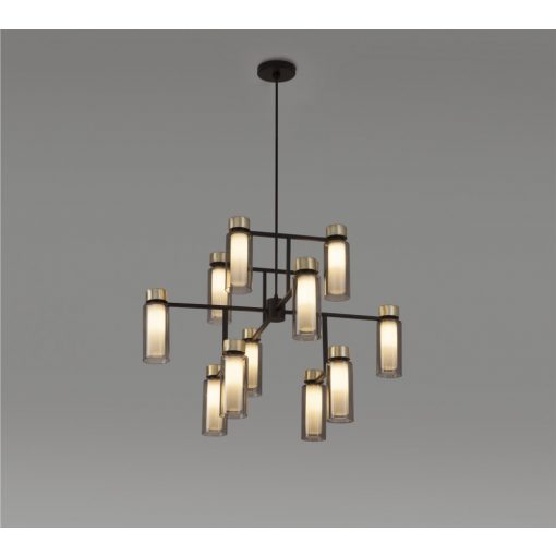 Chandelier Black OSMAN TOOY 560-12-C2-C48-SMOKE